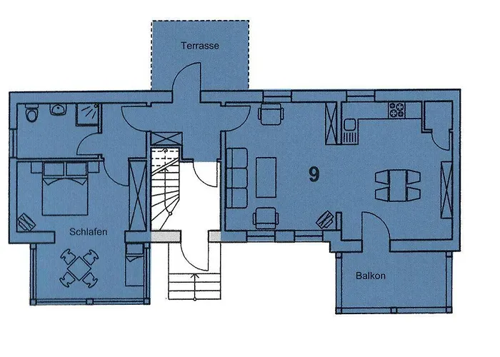 דירה Villa-eden-dependance-apartment-9 בינץ